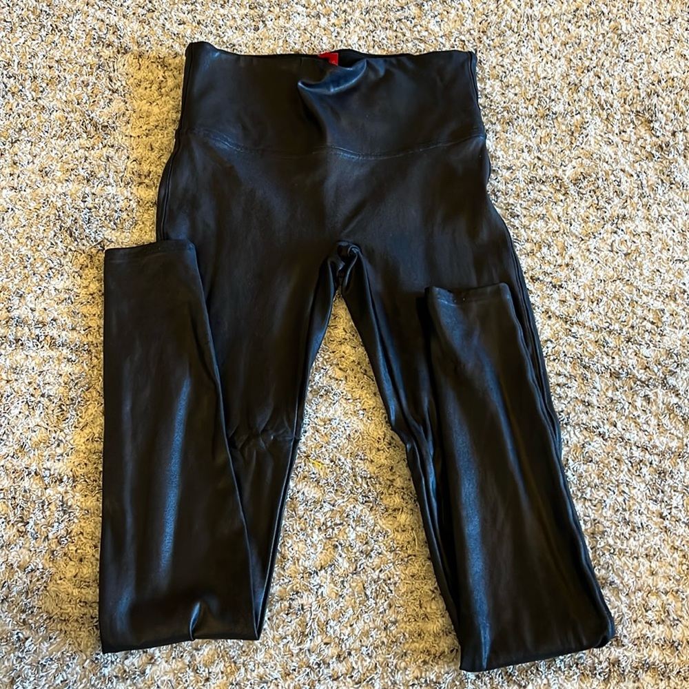 Spank faux leather leggings Size L